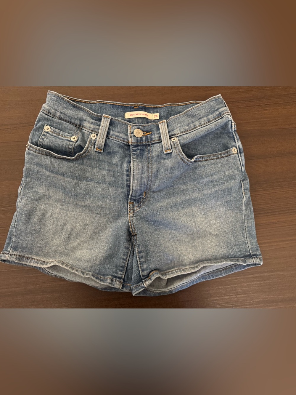 Levi's Light Blue Denim Shorts